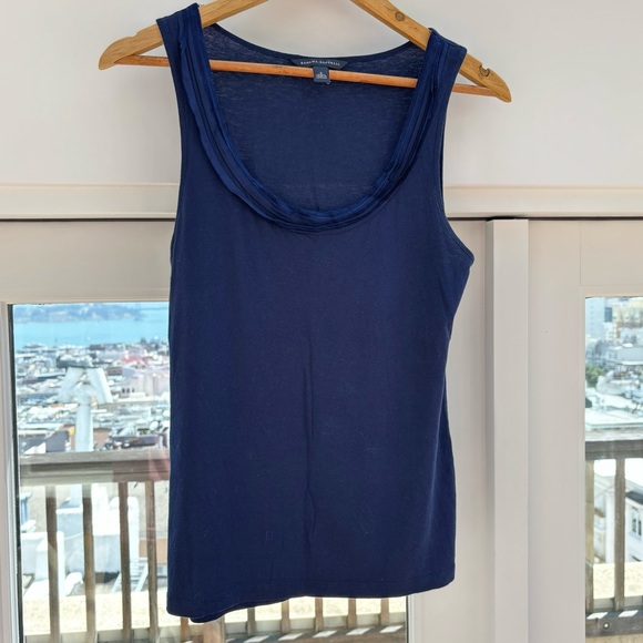 Banana Republic Ribbon Detail Navy Tank - Picture 4 of 4